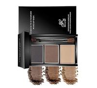 Polvere per sopracciglia 3 colori tavolozza per sopracciglia bellezza contorno matita per sopracciglia trucco professionale per occhi filler per sopracciglia (02#)