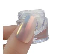 Polvere per unghie che sfregano brillano il pigmento fine della decorazione di nozze manicure per le donne