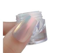 Polvere per unghie che sfregano brillano il pigmento fine della decorazione di nozze manicure per le donne