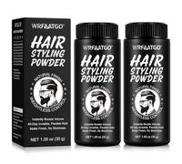Polvere volume testurizzanti capelli uomo donna, polveri per capelli adatte a tutti i tipi di capelli. Fornisce un fissaggio invisibile per tutto il giorno, senza lucentezza (2 pezzi)