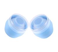 Polveriera per Talco Bambini 2 Pezzi in Pp Blu con Piumino
