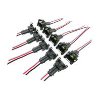 Polverizzatori iniettori Compatibile Con Lancia Per Phedra Per Zeta 2.0 Iniettore Di Carburante Ugelli Di Iniezione Benzina Accessori Auto 01F003A 1984E2 75116328 0280156328(10X Plugs Connector)