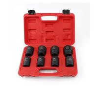 POLXLMOFXO 3/4 di pollice 8pcs Socket da impiego pesante Chiave for pistola a vento Manica testa 19mm Foro quadrato Prese pneumatiche Set 26 27 29 30 32 35 36 38mm