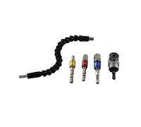 POLXLMOFXO 5 PCS Drill Allegato Adattatore ad angolo 105 gradi for tubi flessibile for flessibili e analisi dell'impatto