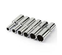 POLXLMOFXO 6 pz 12 punti 1/2 pollice Drive Socket profonde Set 78mm Lunghezza Metrica Specchio Presa for chiave in acciaio CR-V Acciaio 8 10 14 17 19mm