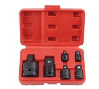 POLXLMOFXO 6pcs Drive Socket Air Atid Impact Adapter Riduttore Manica Strumento di riparazione Strumenti Adattatore Set strumenti a mano 3/8 1/4 1/2 3/4