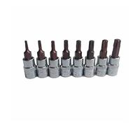 POLXLMOFXO 8pc 1/4. Insieme del bit di pollice Torx Star Bit Set T8 T10 T15 T20 T25 T27 T30 T40 for forte rotaia