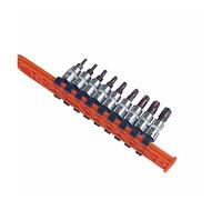 POLXLMOFXO 9pc 1/4 "DR. Temperature Proof 5. - Set di presa bit stella T10 T15 T20 T25 T27 T30 T40 T45 T50