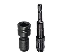 POLXLMOFXO Adattatore for cacciaviti magnetici a caviritore magnetico flessibile 2pcs e adattatore for prese esagonale da 1/2 "a 1/4" for le chiavi di presa