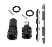 POLXLMOFXO Adattatore for presa in chiave 4pcs 1/2 pollch Drive quadrato a 1 / 4inch Hex Shank Socket Adapter Utensile Driver for cacciaviti Bit