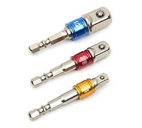 POLXLMOFXO Bit da trapano adattatore della presa chiave inglese Spostare Hex Shank 1/2 1/4 3/8 for Steel Balls Impact Driver Tool