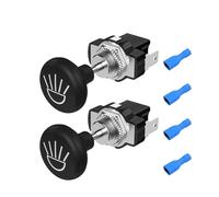 POLXLMOFXO DaierTek 2PCS Golf Cart Push Pull Interruttore della luce 12 Volt Universale Faro Pulsante Adatto for Club Car for EZGO for Yamaha