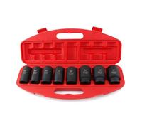 POLXLMOFXO Heavy Duty 3/4 Pollice 8pcs Impact Deep Socket Set 78mm Lunghezza Pneumatica Pistola a vento a 19mm Foro quadrato 26 27 29 30 32 35 36 38mm