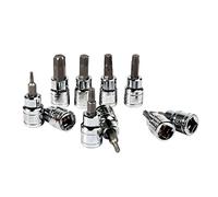 POLXLMOFXO Set di presa bit Torx da 10 pz 3/8 pollici T10-15-20-25-27-30-40-45-50-55 CRV. Bit