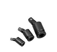 POLXLMOFXO Universal Joint 1/2 3/8 1/4 chiave elettrica wrench interfaccia connettore attivo pneumatico testa di sterzo riparazione automatica(3PCS Set)