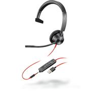 POLY 3315 Cuffia cablata ad archetto per chiamate/musica USB Type-A nero - Nouvo