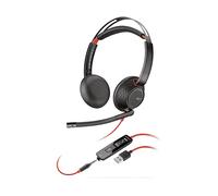 POLY Auricolari con Microfono Poly 207576-201 Nero Rosso Blackwire 5220 Stereo USB-A Headset