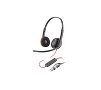 Cuffie monofoniche USB-C Poly Blackwire 3210 + adattatore USB-C/A