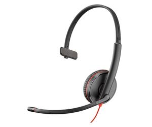 POLY Blackwire 3215 Auricolare Cablato A Padiglione Musica e Chiamate USB tipo-C Nero
