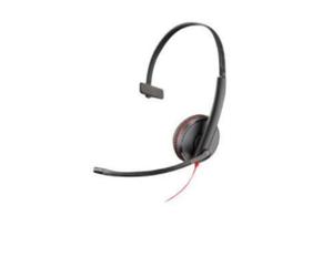 Poly Blackwire 3215 Cuffie Con Cavo Archetto Ufficio/Centro Chiamate USB Tipo-A Nero, Rosso - Nouvo