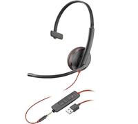 Poly Blackwire 3215 Monaural USB-A Headset [Bulk] - Replaces Poly SKU 209746-101