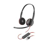 POLY Blackwire 3220 Stereo CUFFIE, Nero