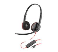 Poly Blackwire 3220 Stereo USB-C Headset + USB-C/A Adapter