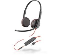 POLY Blackwire 3225 Auricolare Cablato A Padiglione Musica e Chiamate USB tipo-C Nero
