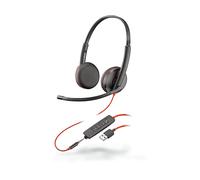 Poly Cuffie Blackwire 3225 Stereo USB-A Cablata Nero Garanzia 36 mesi