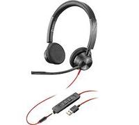 POLY Blackwire 3320 Auricolare Cablato A Padiglione Ufficio USB tipo A Nero
