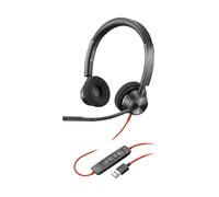 POLY Blackwire 3320 CUFFIE, Nero