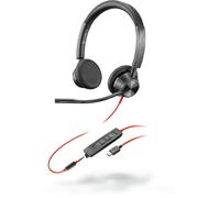 POLY Blackwire 3325 Auricolare Cablato A Padiglione Ufficio USB tipo-C Nero