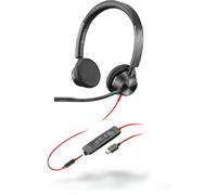 POLY Blackwire 3325 Auricolare Cablato A Padiglione Ufficio USB tipo-C Nero