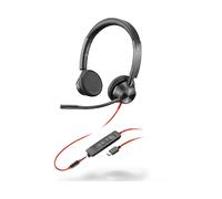 POLY Blackwire 3325 USB-C Headset CUFFIE, Nero