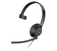 POLY Blackwire 5210 Cuffia cablata ad archetto per chiamate/musica USB Type-A Nero, Rosso - Nouvo