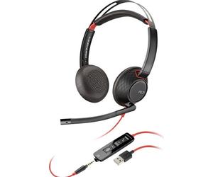 Poly Blackwire 5220, C5220 USB-A - Headset stereo cablato con USB-A e 3,5 MM