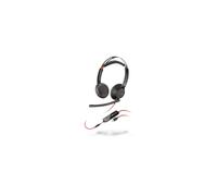POLY Blackwire 5220 Cuffia cablata ad archetto per chiamate/musica USB Type-C Nero, Rosso - Nouvo
