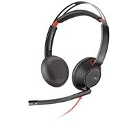 POLY Blackwire 5220 Cuffia cablata Archetto per chiamate/musica USB Type-C Nero, Rosso - Nouvo