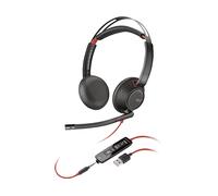 POLY Blackwire 5220 Stereo USB-A Headset CUFFIE, Nero