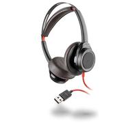 POLY Blackwire 7225 Cuffia cablata Archetto per chiamate/musica USB Type-A Nero, Rosso - Nouvo