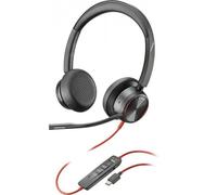 Poly Poly Blackwire 8225 Auricolare Cablato A Padiglione Ufficio Usb TipO-C Nero