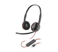 POLY Blackwire C3220 USB-C Headset (Bulk) CUFFIE, Nero