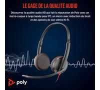 POLY Blackwire C3225 Cuffie stereo USB-C - Nouvo