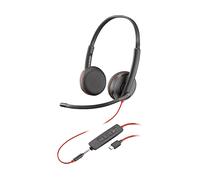 POLY Blackwire C3225 Stereo CUFFIE, Nero
