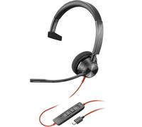 Auricolari con Microfono Poly Blackwire 3310 Nero