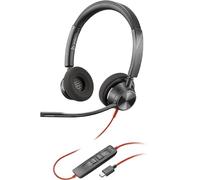 Poly Blackwire 3320, BW3320-M -Headset stereo MS cablato con USB-C certificato per Microsoft Teams, Headset