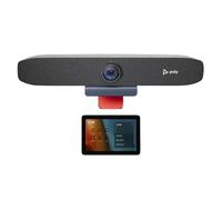 Poly Camea per videoconferenze Studio P15 4K con controller touch GC8 - Barra video 4K UHD, altoparlante, triplo array di microfoni, touchscreen da 8 pollici, NoiseBlock AI, recinzione acustica