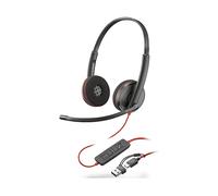 POLY CUFFIE BLACKWIRE 3220 PC, Nero