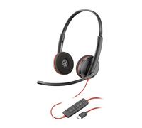Poly Blackwire 3220 Stereo USB-C Black Headset +USB-C/A Adapter (Bulk) 8X2J9A6