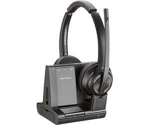 POLY Cuffie Savi 8220 UC DECT 1880-1900 MHz USB-A certificate per Microsoft Teams (S8220UC-M DECT Headset Savi - Stereo USB-A - NEW